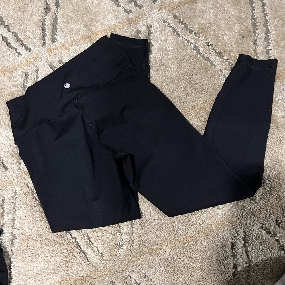Black crop leggings